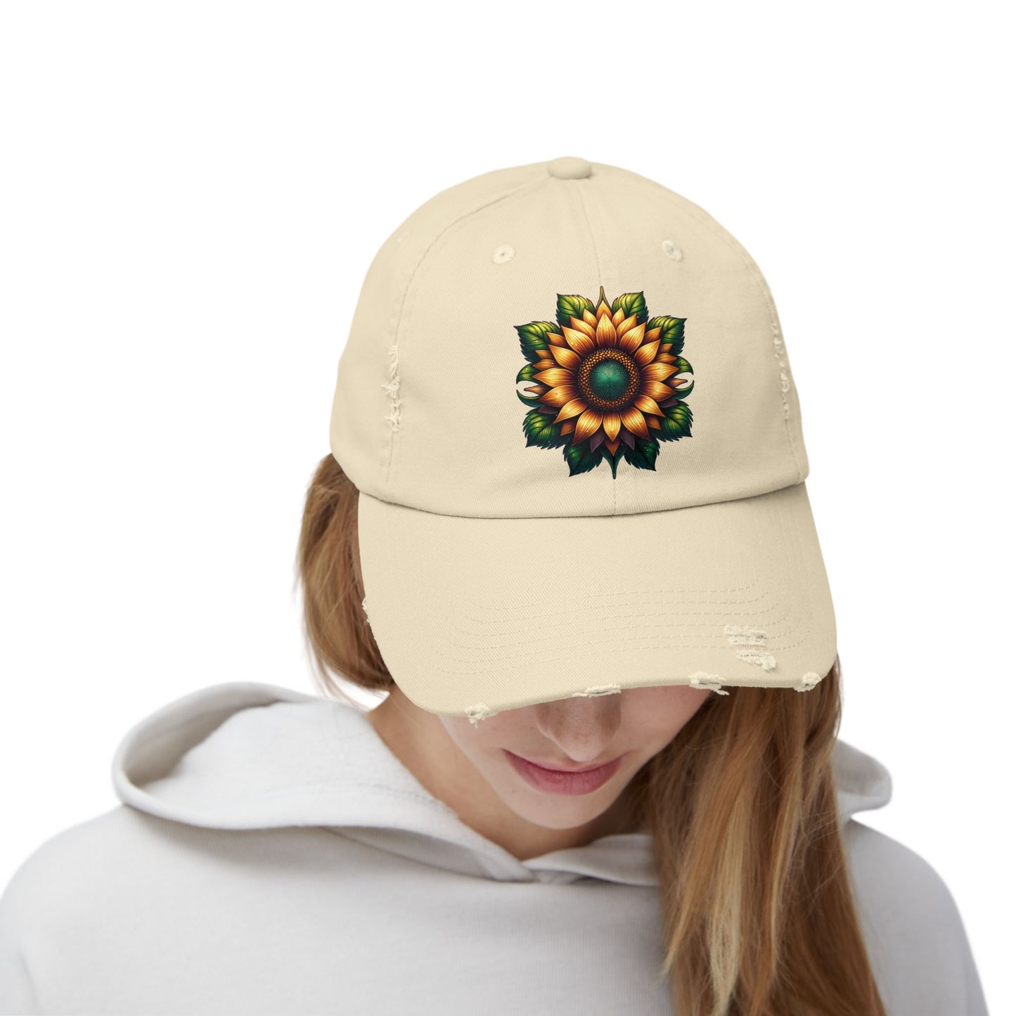 Sunflower Distressed Cap