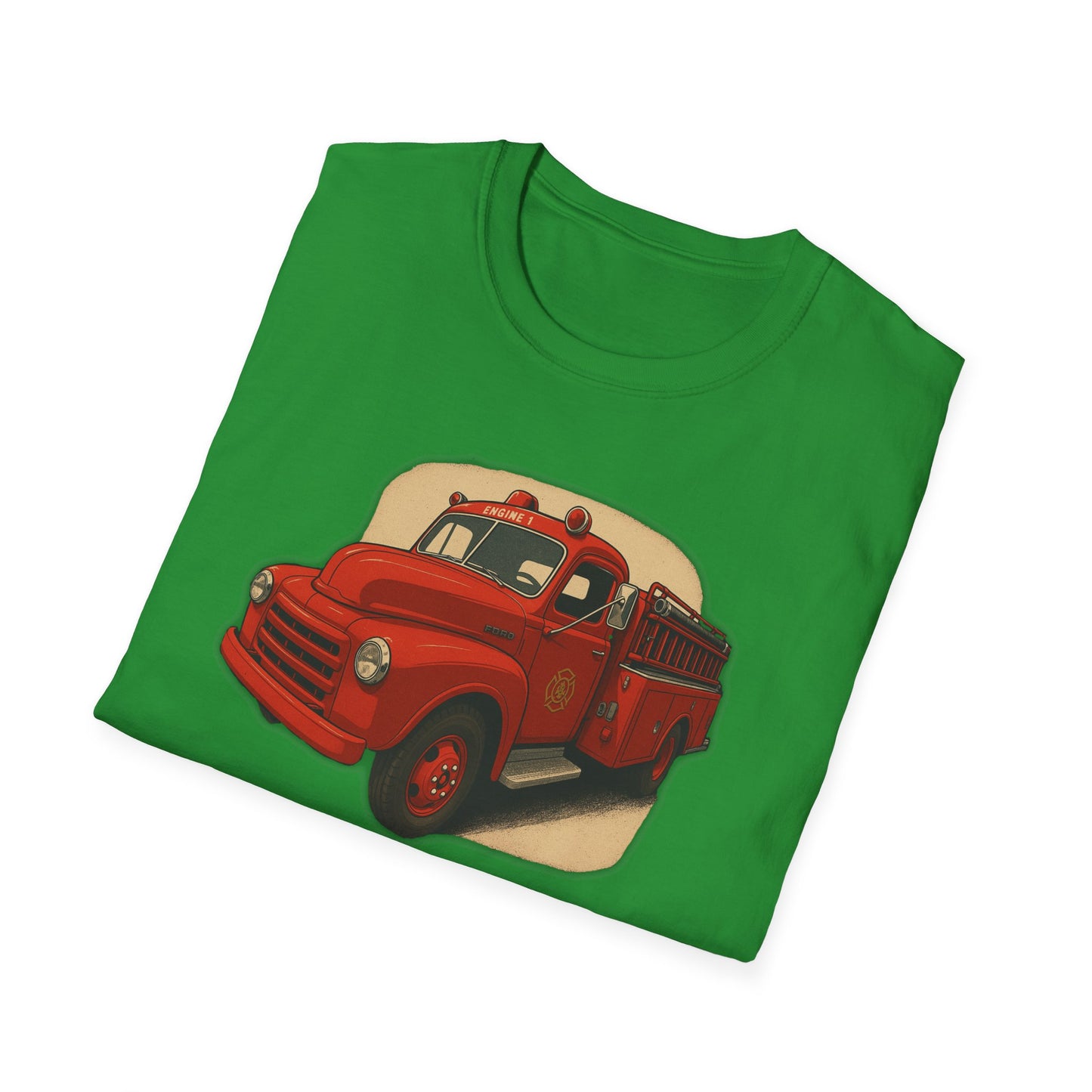 Vintage Fire Truck T-Shirt Perfect for Road Trips, and Everyday Wear