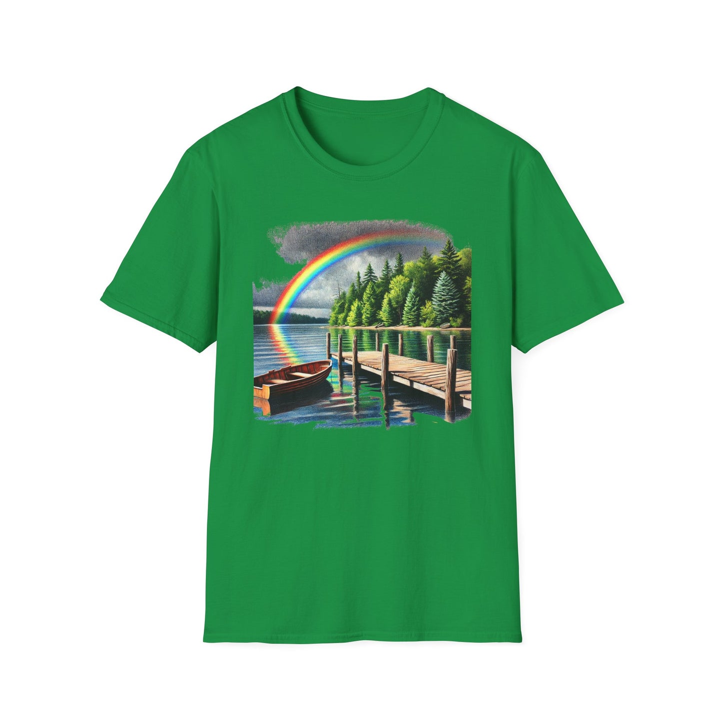 Lakeside Rainbow - Unisex Softstyle T-Shirt