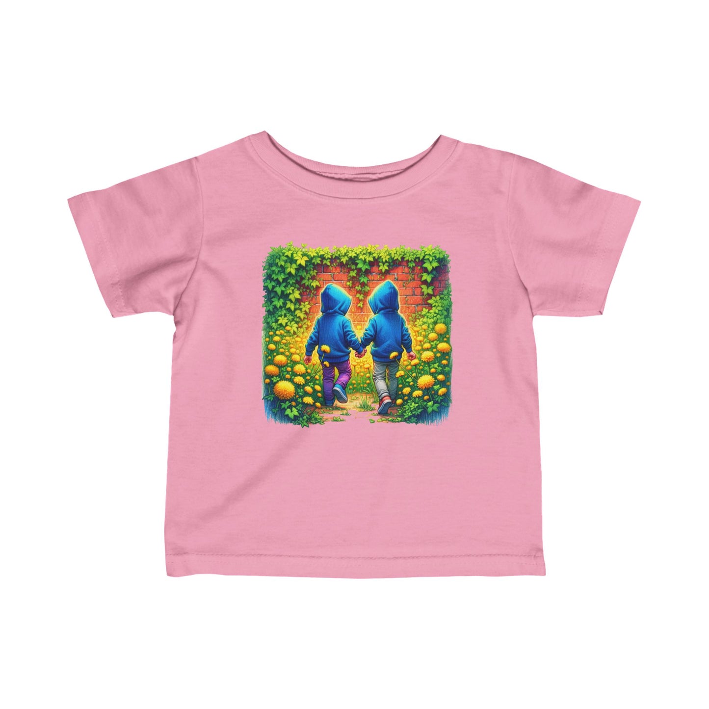 Walking in flowers - Infant Fine Jersey Tee