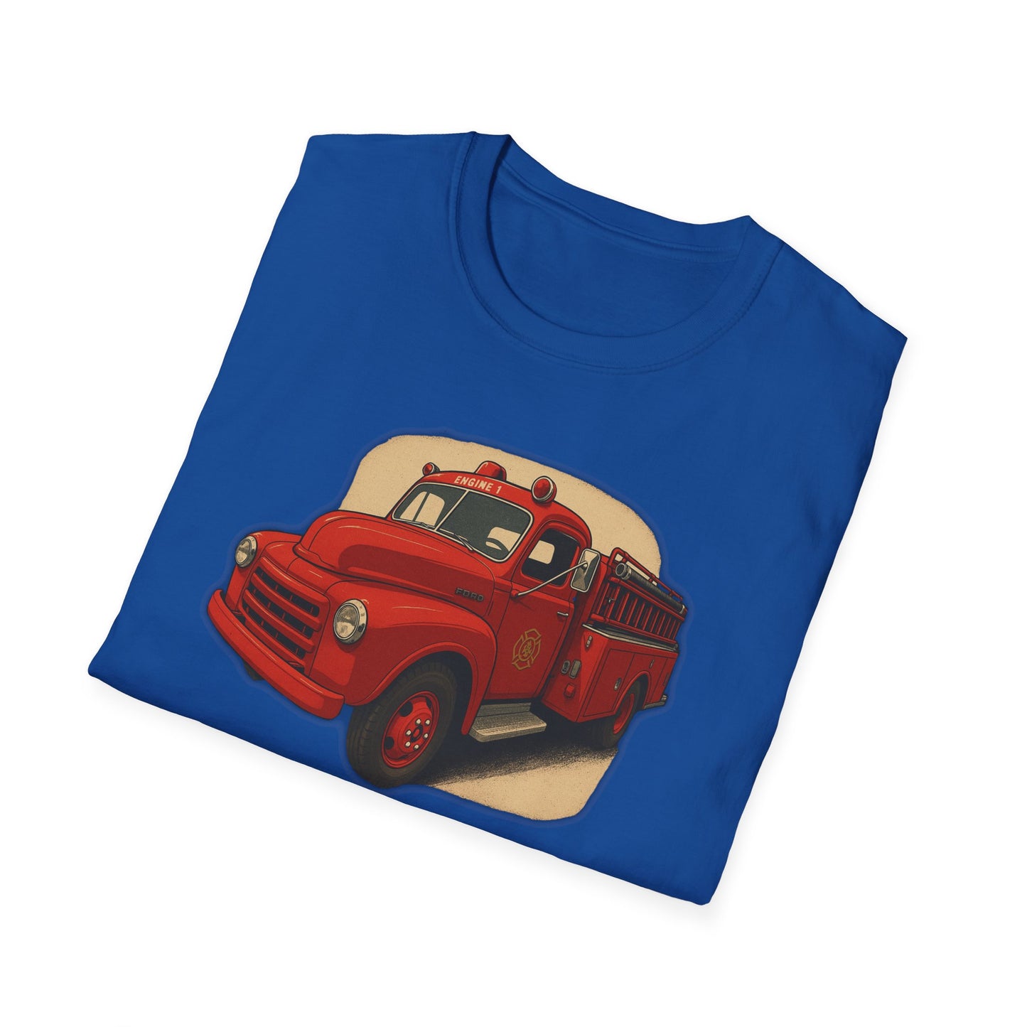 Vintage Fire Truck T-Shirt Perfect for Road Trips, and Everyday Wear