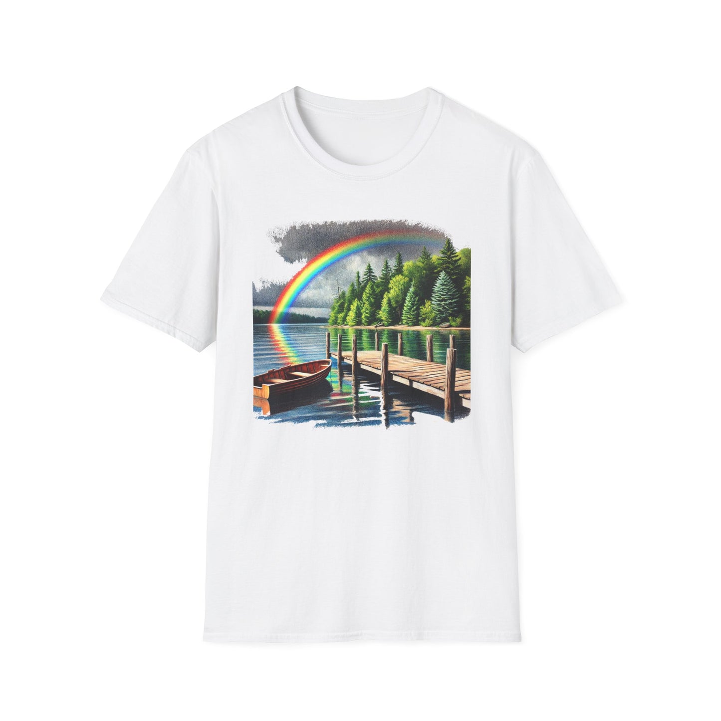 Lakeside Rainbow - Unisex Softstyle T-Shirt