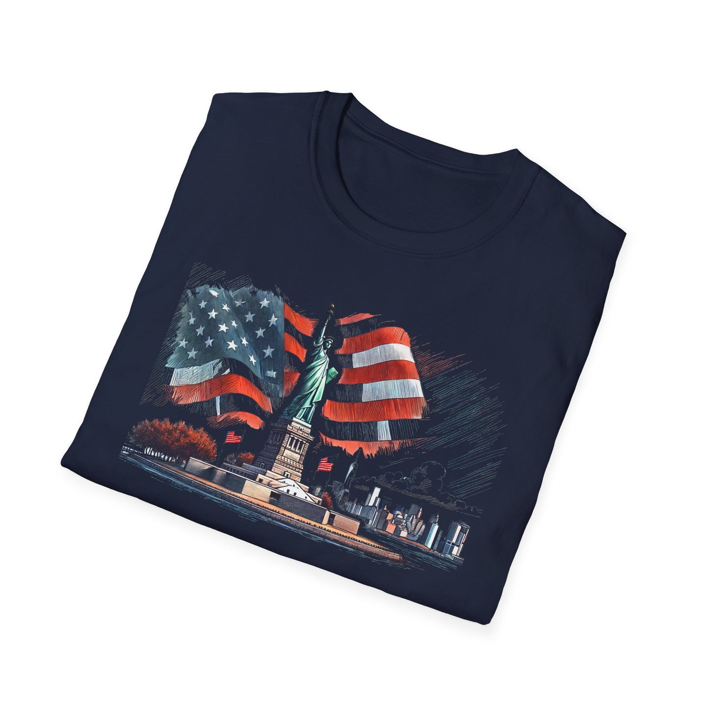 Land of the Free - Unisex Softstyle T-Shirt