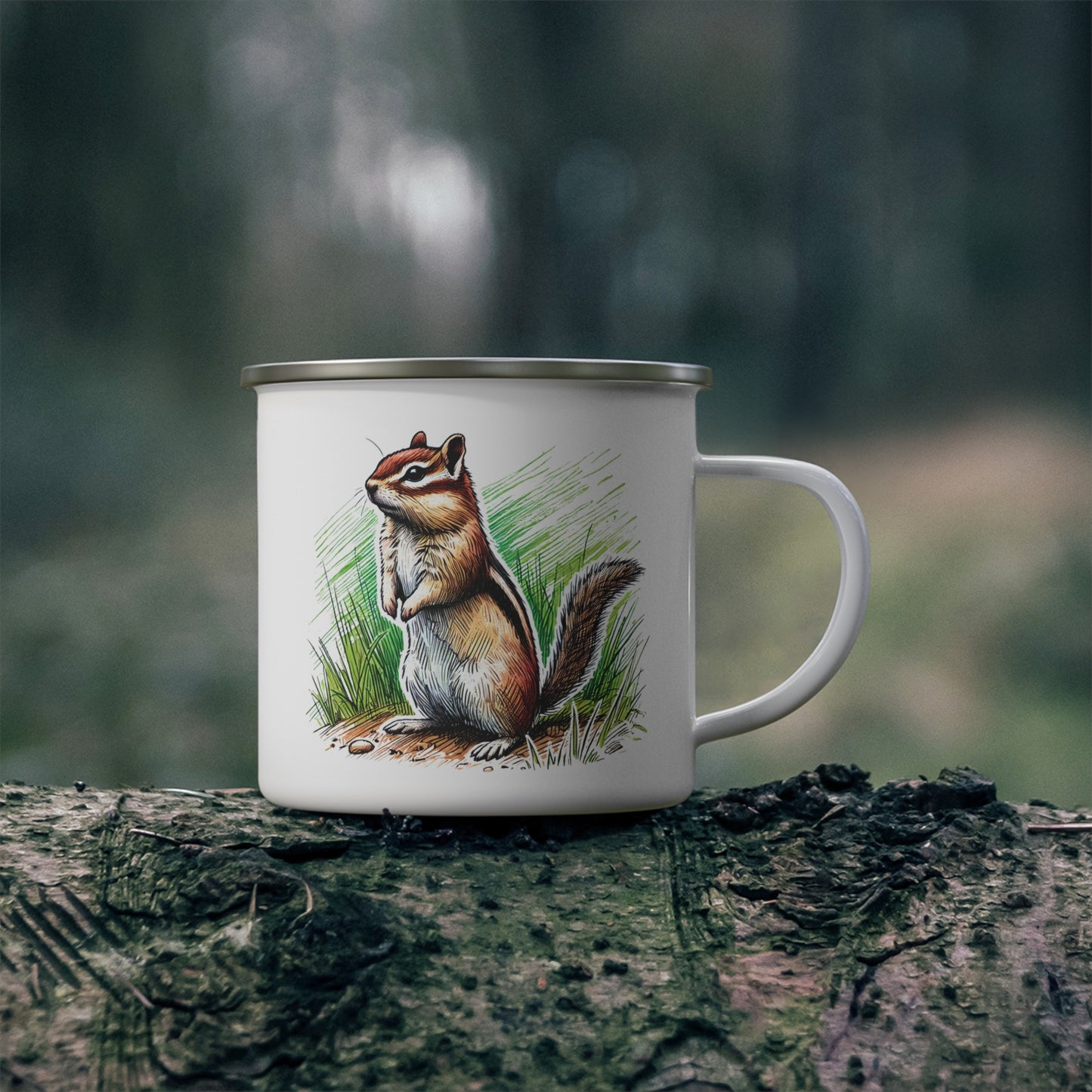 Woodland Chipmunk Camping Mug