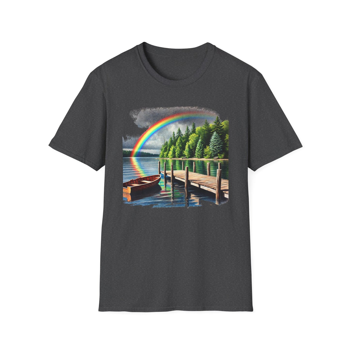 Lakeside Rainbow - Unisex Softstyle T-Shirt