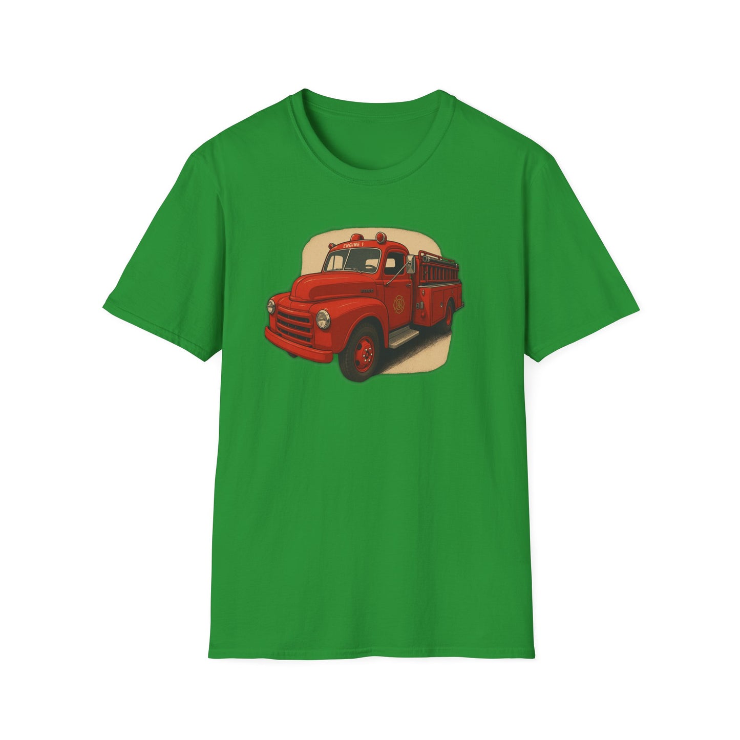 Vintage Fire Truck T-Shirt Perfect for Road Trips, and Everyday Wear