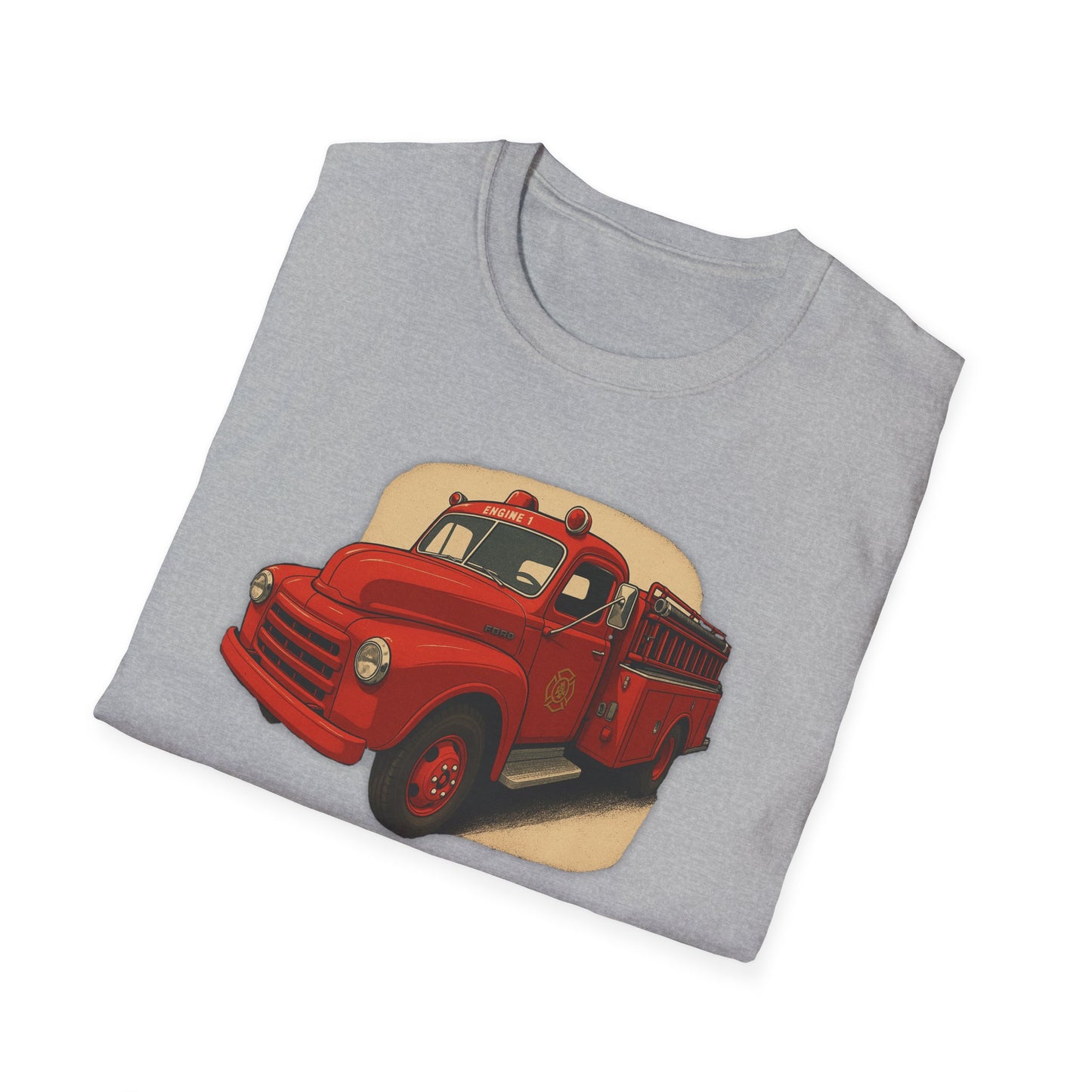 Vintage Fire Truck T-Shirt Perfect for Road Trips, and Everyday Wear