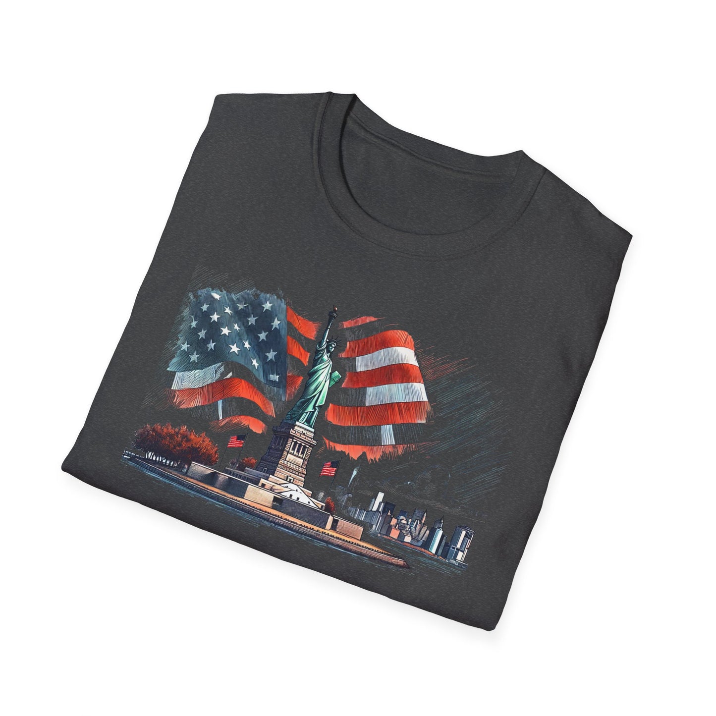 Land of the Free - Unisex Softstyle T-Shirt