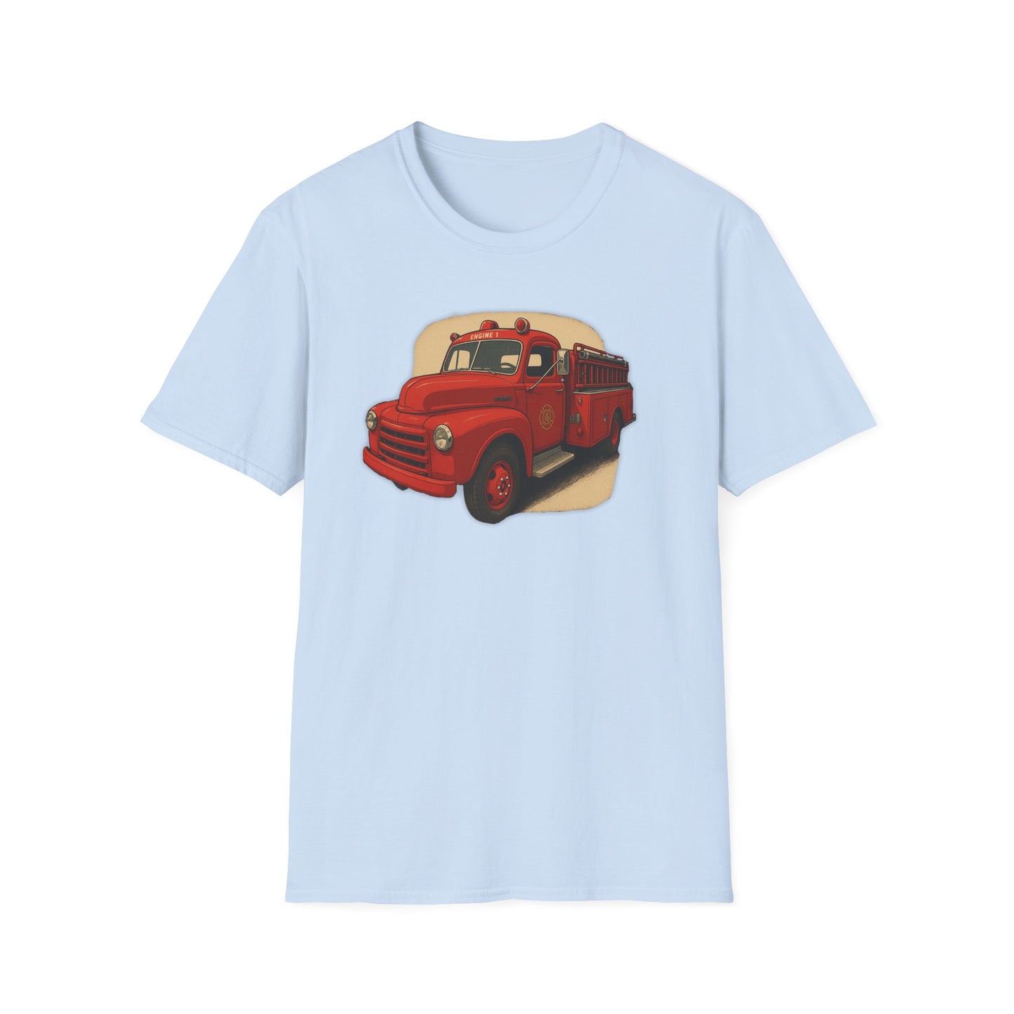 Vintage Fire Truck T-Shirt Perfect for Road Trips, and Everyday Wear