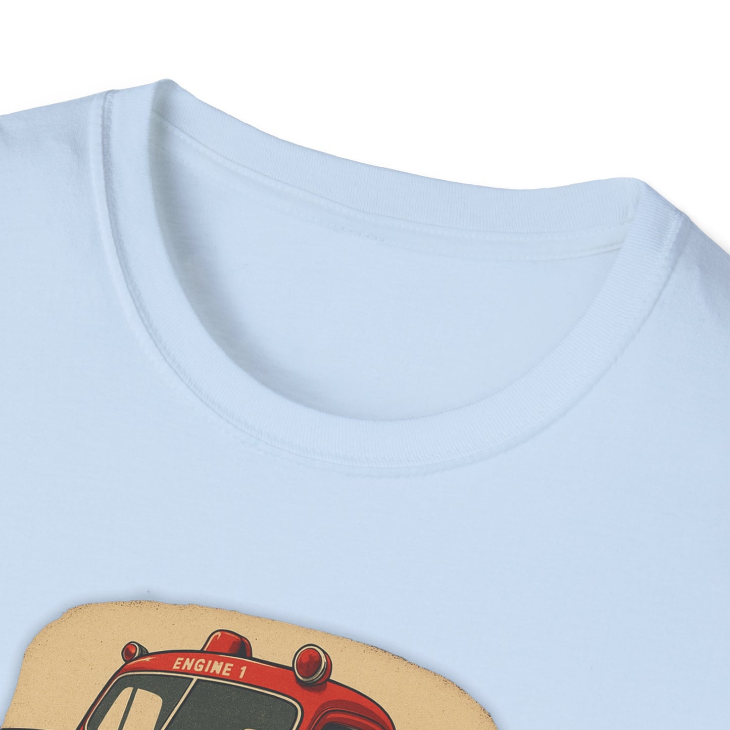 Vintage Fire Truck T-Shirt Perfect for Road Trips, and Everyday Wear