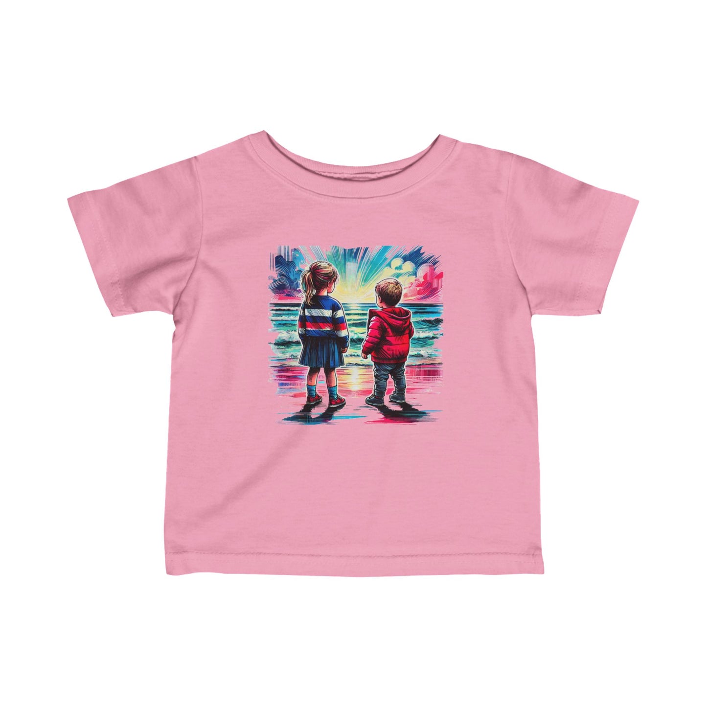 A Day at the Beach - Infant Fine Jersey Tee