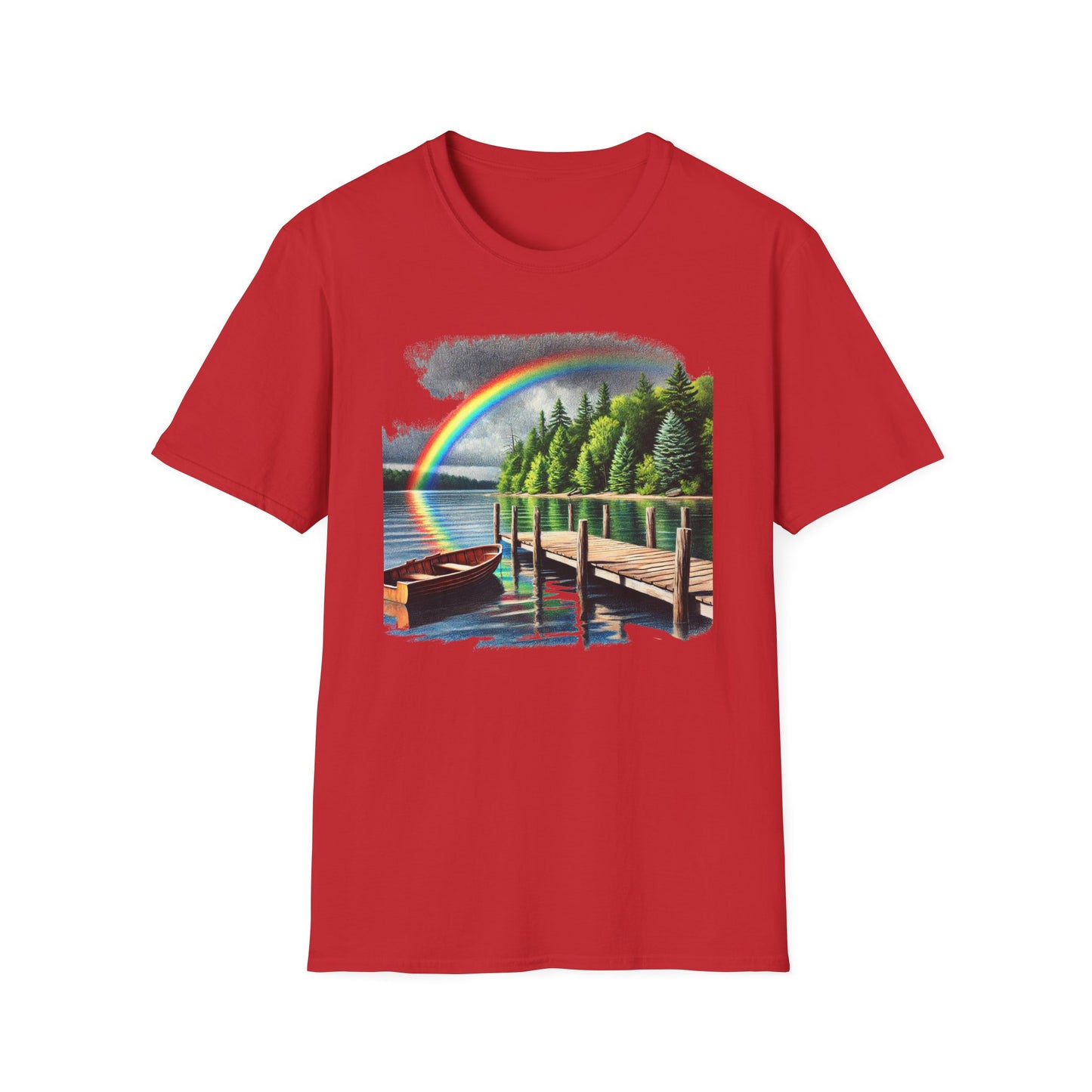 Lakeside Rainbow - Unisex Softstyle T-Shirt