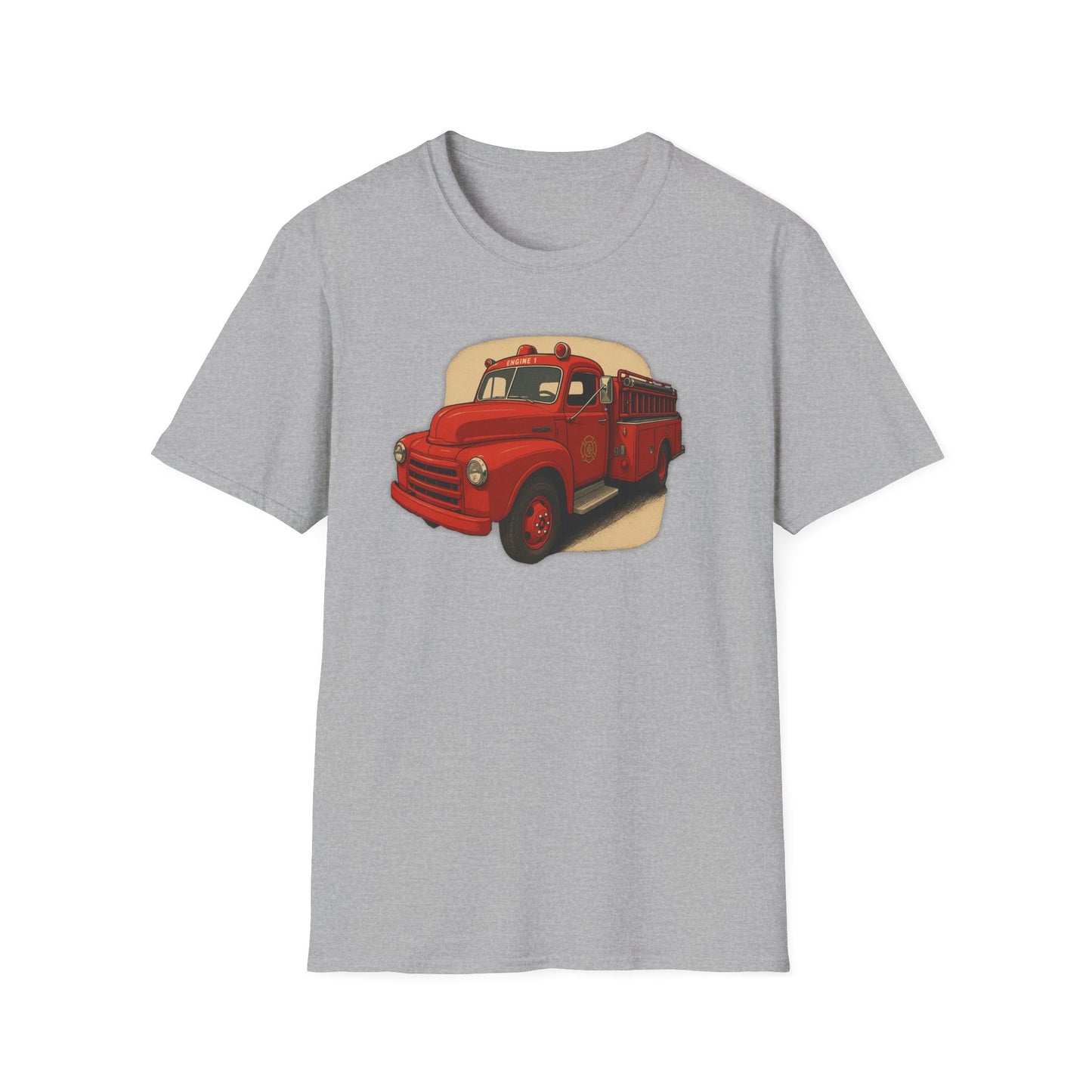 Vintage Fire Truck T-Shirt Perfect for Road Trips, and Everyday Wear