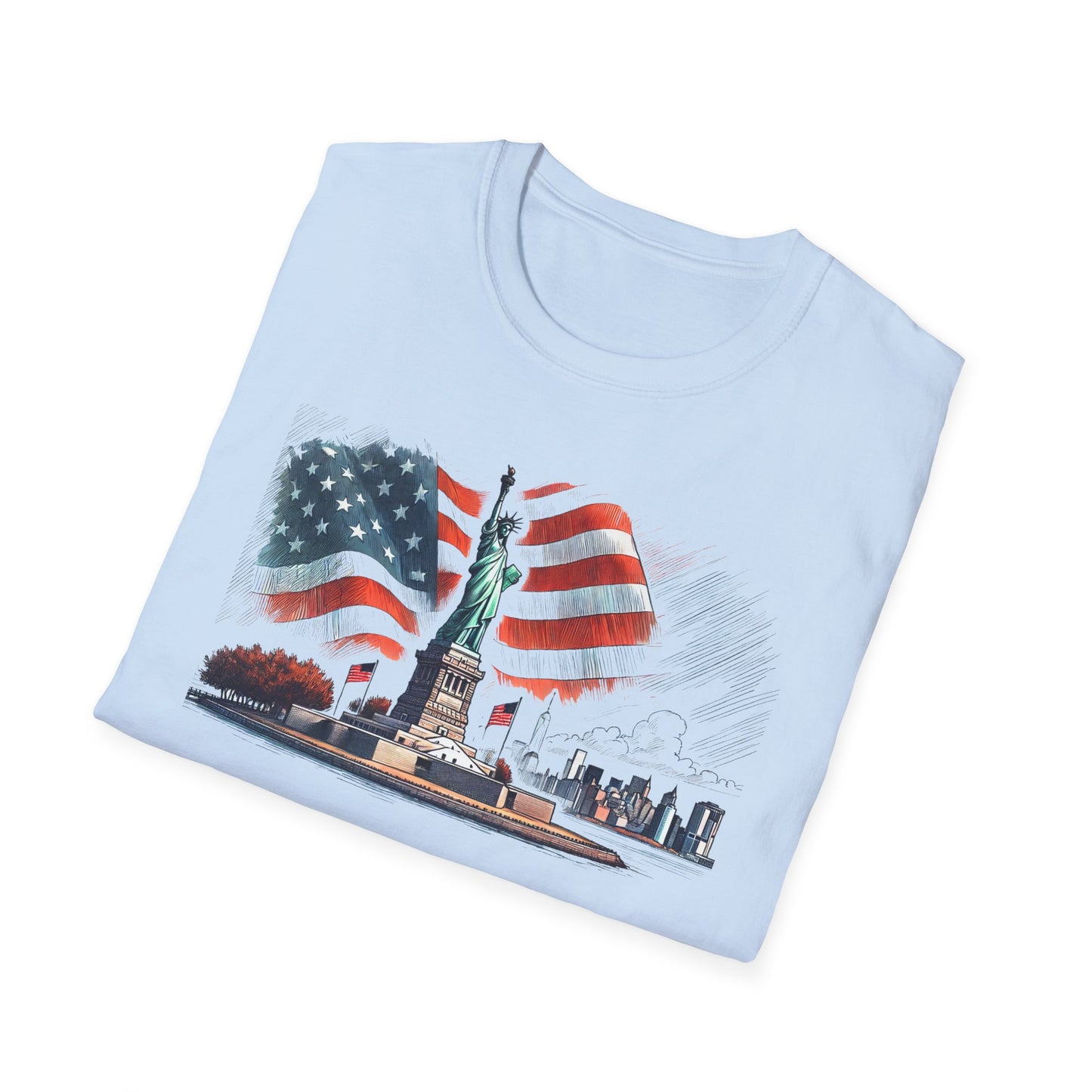Land of the Free - Unisex Softstyle T-Shirt